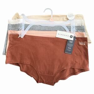 DANSKIN Organic Cotton Boyshorts Panties Solid NWT 5pack Size XL MSRP $48